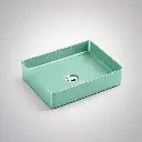 470*360*110mm Antique Green Above Counter Rectangular Basin