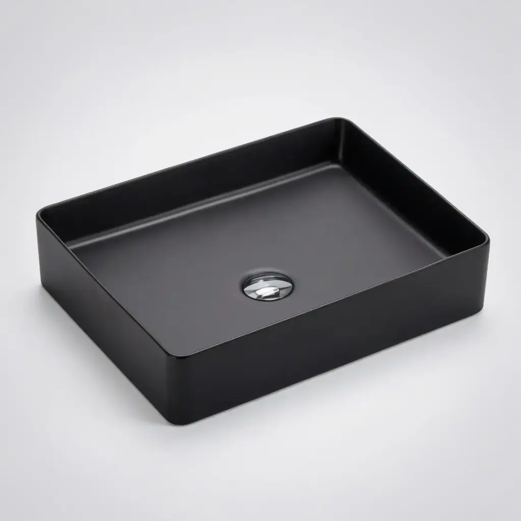 [50025] 470*360*110mm Etna Matt Black Above Counter Rectangular Basin