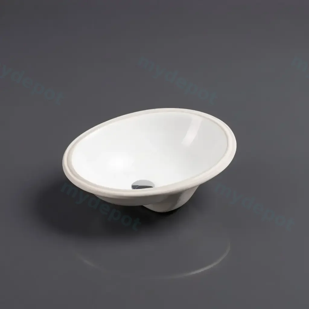 [50104] 470*390*190mm Undermount Oval Basin With Mixer Hole