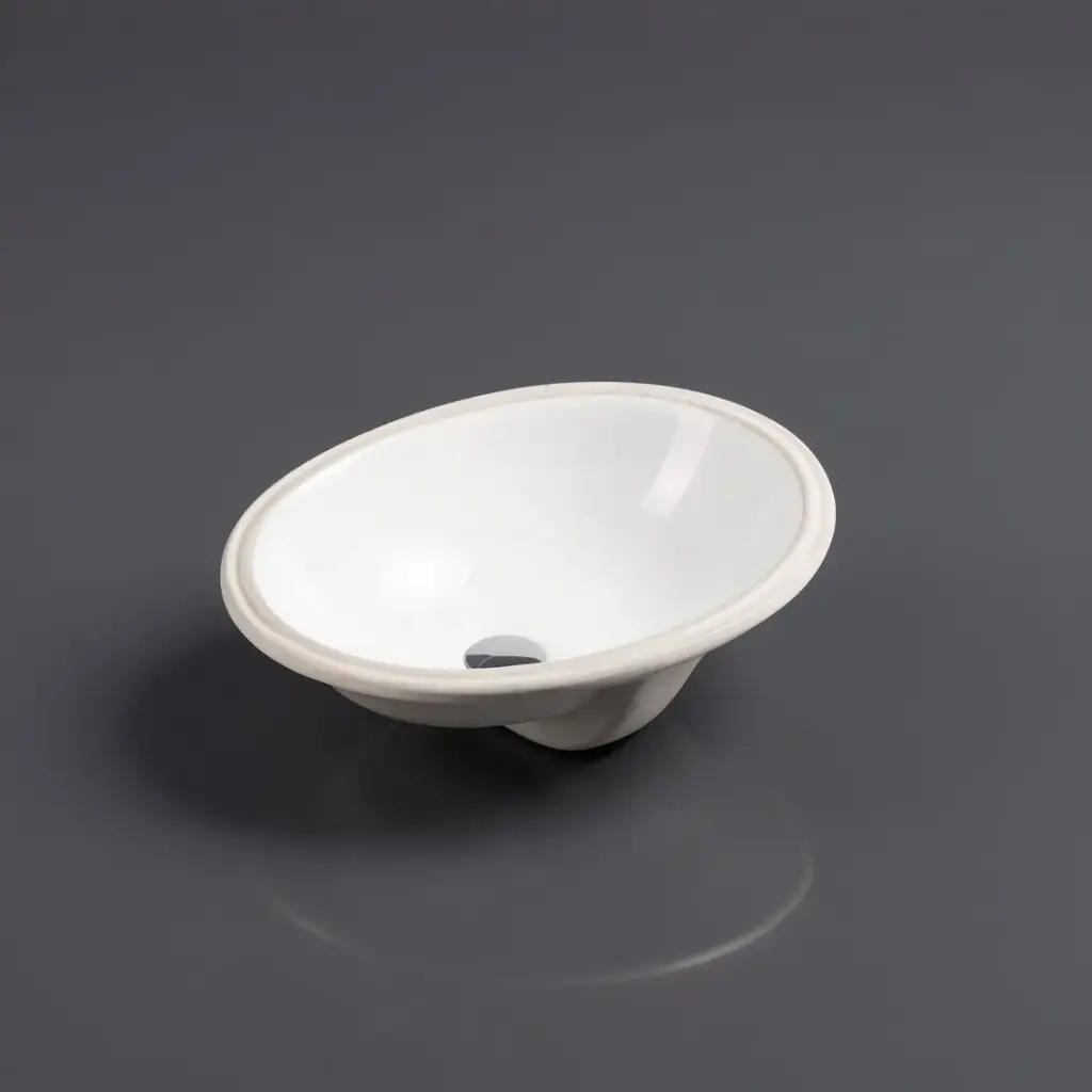 470*390*190mm Undermount Oval Basin With Mixer Hole