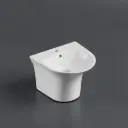 470*460*370mm Semi-Pedestal Wall Hung Oval Basin