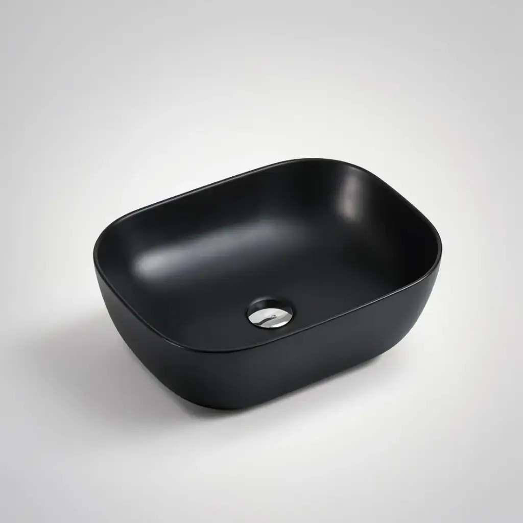[50007] 490*395*150mm Matt Black Above Counter Basin