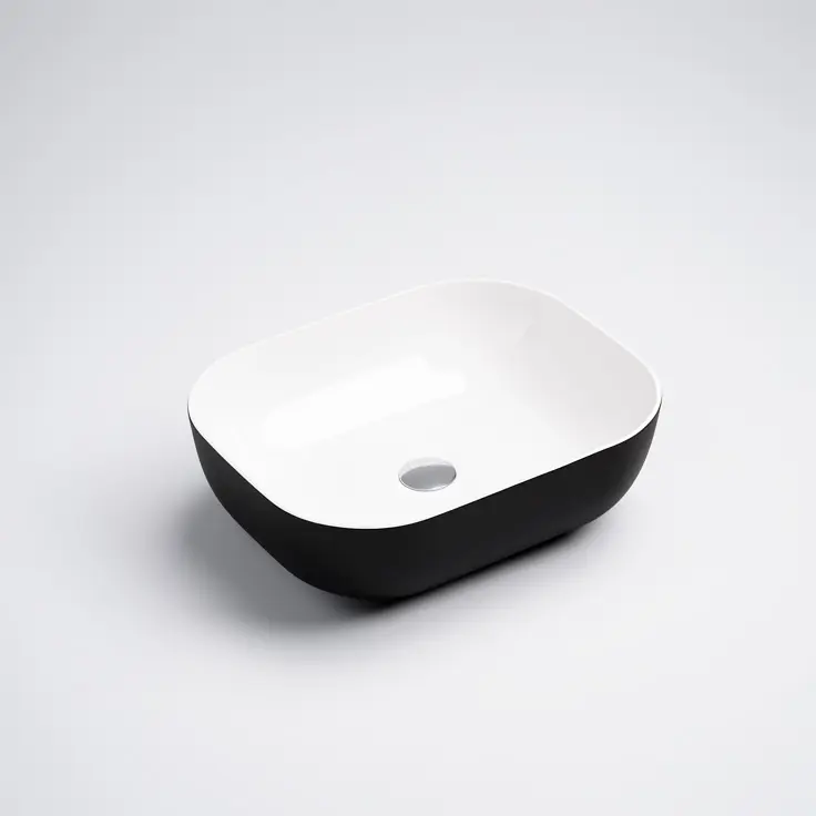 [50005] 500*405*150mm Black&White Above Counter Basin