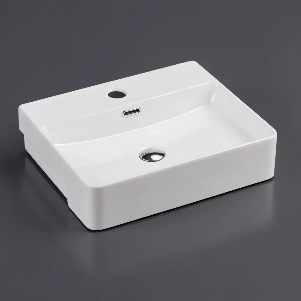 [50113] 500*425*120mm Semi-Recessed Rectangular Basin