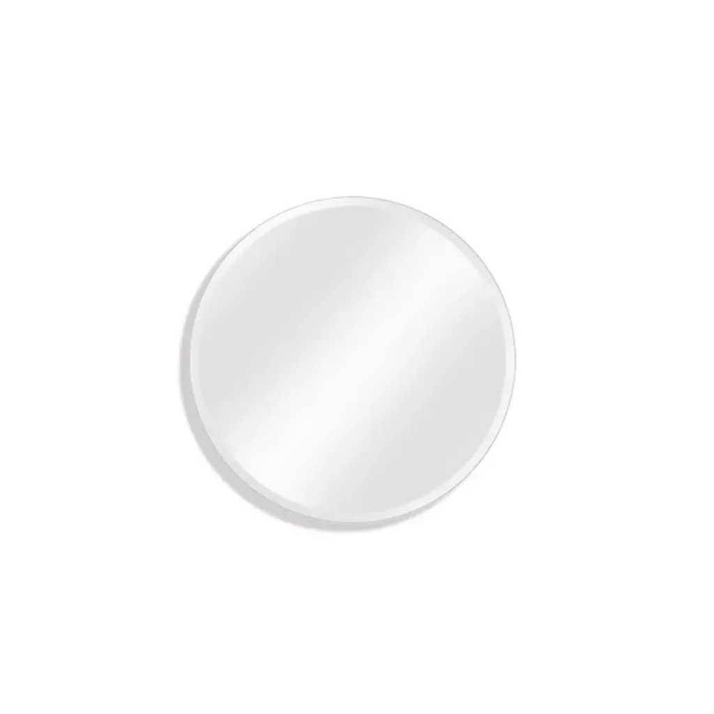 500mm Bevel Edge Round Plain Mirror