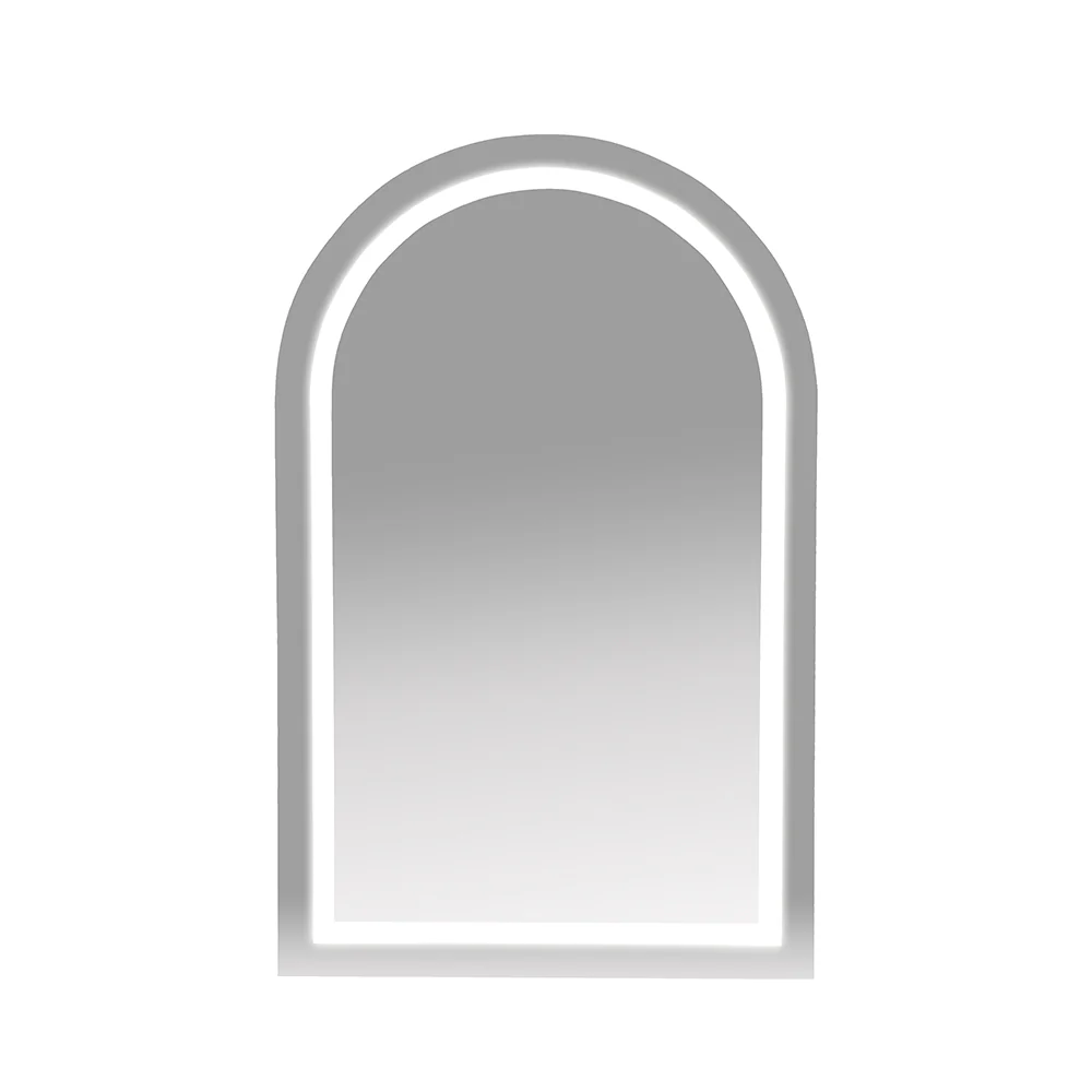 [50578] 500x900x160mm Matt White Athena LED Arch Shaving Cabinet Single Door