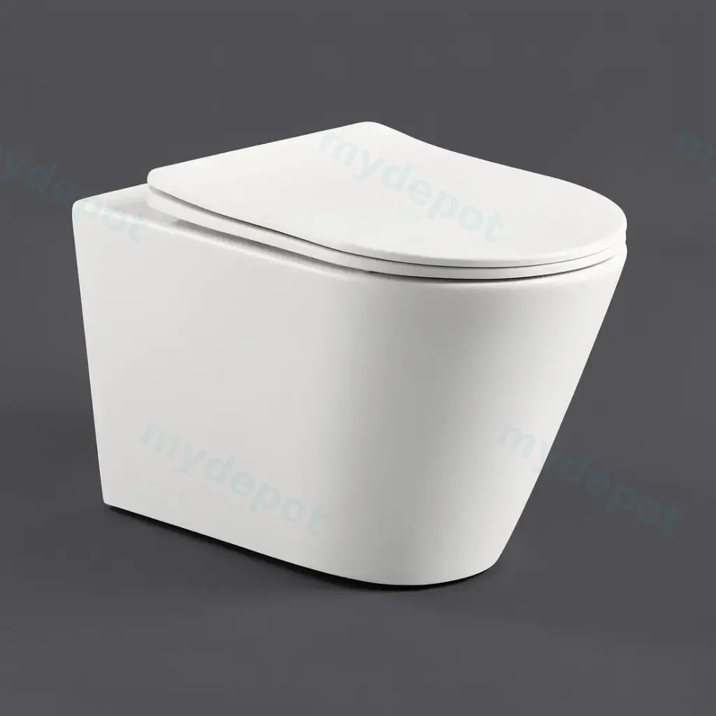 520*360*350mm Gloss White Agena Tonardo Rimless Flush Wall-Hung Pan