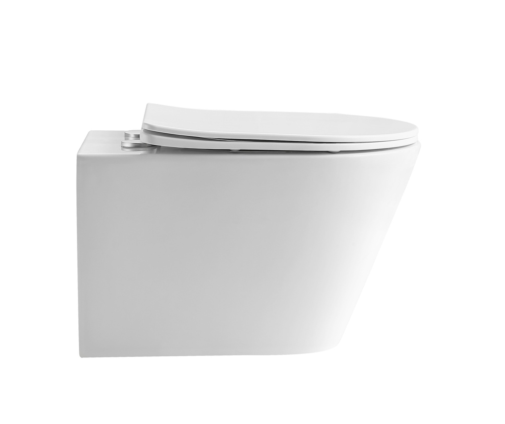 [56155] 520*360*350mm Matte White Agena Tonardo Rimless Flush Wall-Hung Pan
