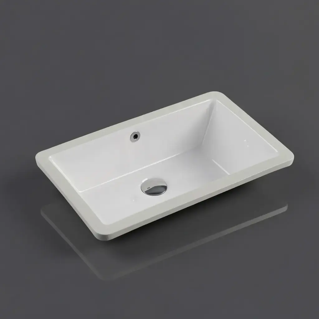[50103] 525*340*175mm Undermount Rectangular Basin With Mixer Hole