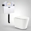 545*360*140mm Acadia R&T Inwall Floor Toilet Suite Tornado Rimless Wall Faced Floor Pan