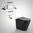 545*360*140mm Acadiageberit Lower Counter Inwall Floor Toilet Suite Tornado Rimless Matte Back Wall Faced Floor Pan