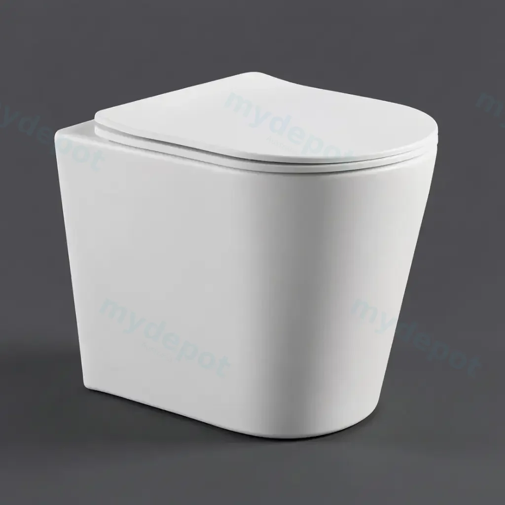 545*360*140mm Gloss White Acadia Tornado Rimless Wall Faced Floor Pan