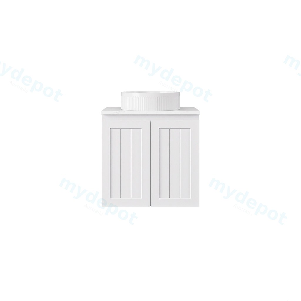 590*360*560mm Matte White Archill Federation Wall Hung Ensuite PVC Cabinet