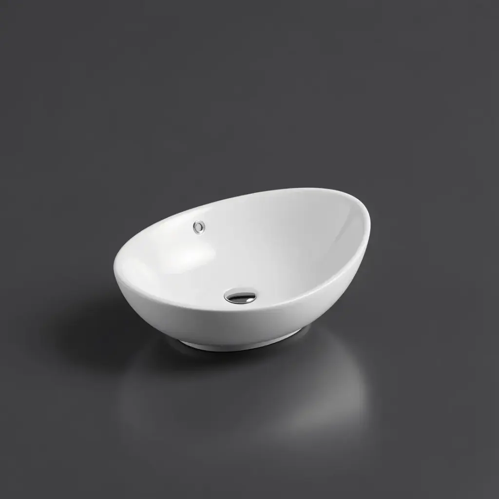 590*390*195mm Above Counter Oval Basin