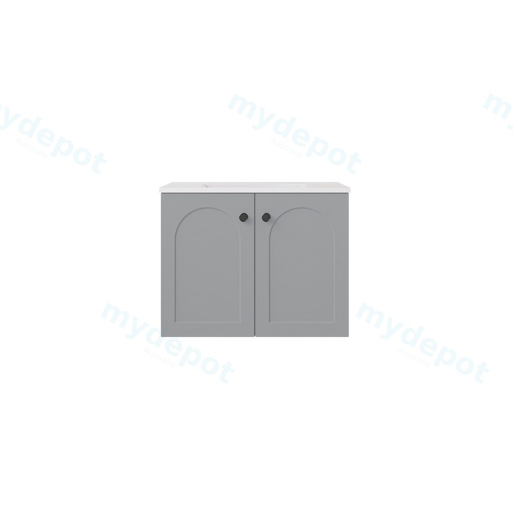 590*455*470mm Matte Grey Chester Federation Wall Hung PVC Cabinet