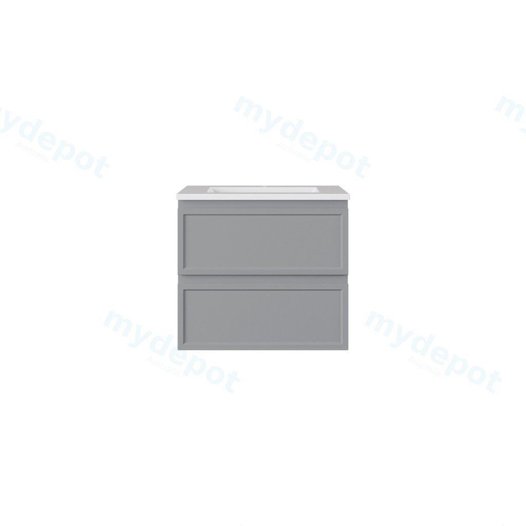 590*455*500mm Matte Grey New Hamilton Federation Slim Wall Hung Cabinet