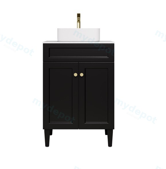 590X455X860 Matte Black Harold Federation Free Standing PVC Cabinet