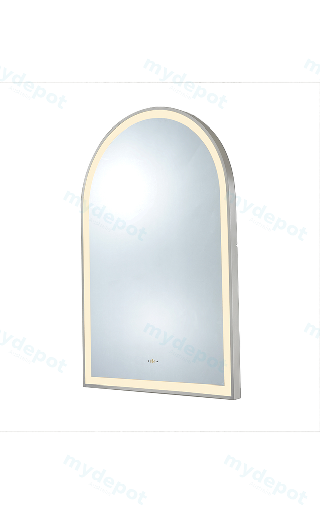 600(W)*900mm(H) Brushed Nickel Ellips Framed LED Mirror