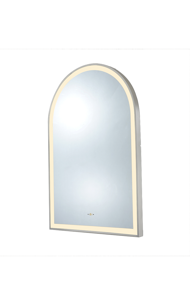 [55958] 600(W)*900mm(H) Brushed Nickel Ellips Framed LED Mirror