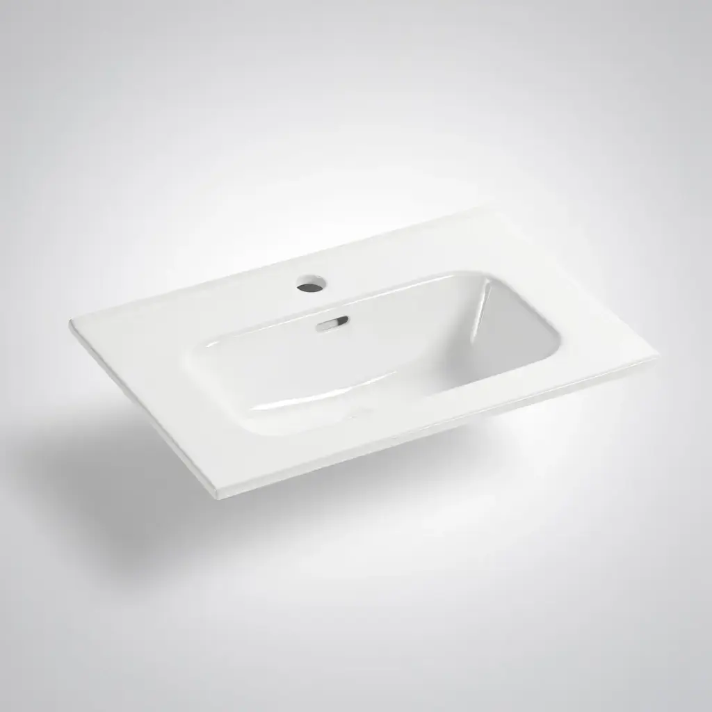 600x460x165mm Ora Basin Thin Edge Ceramic Top