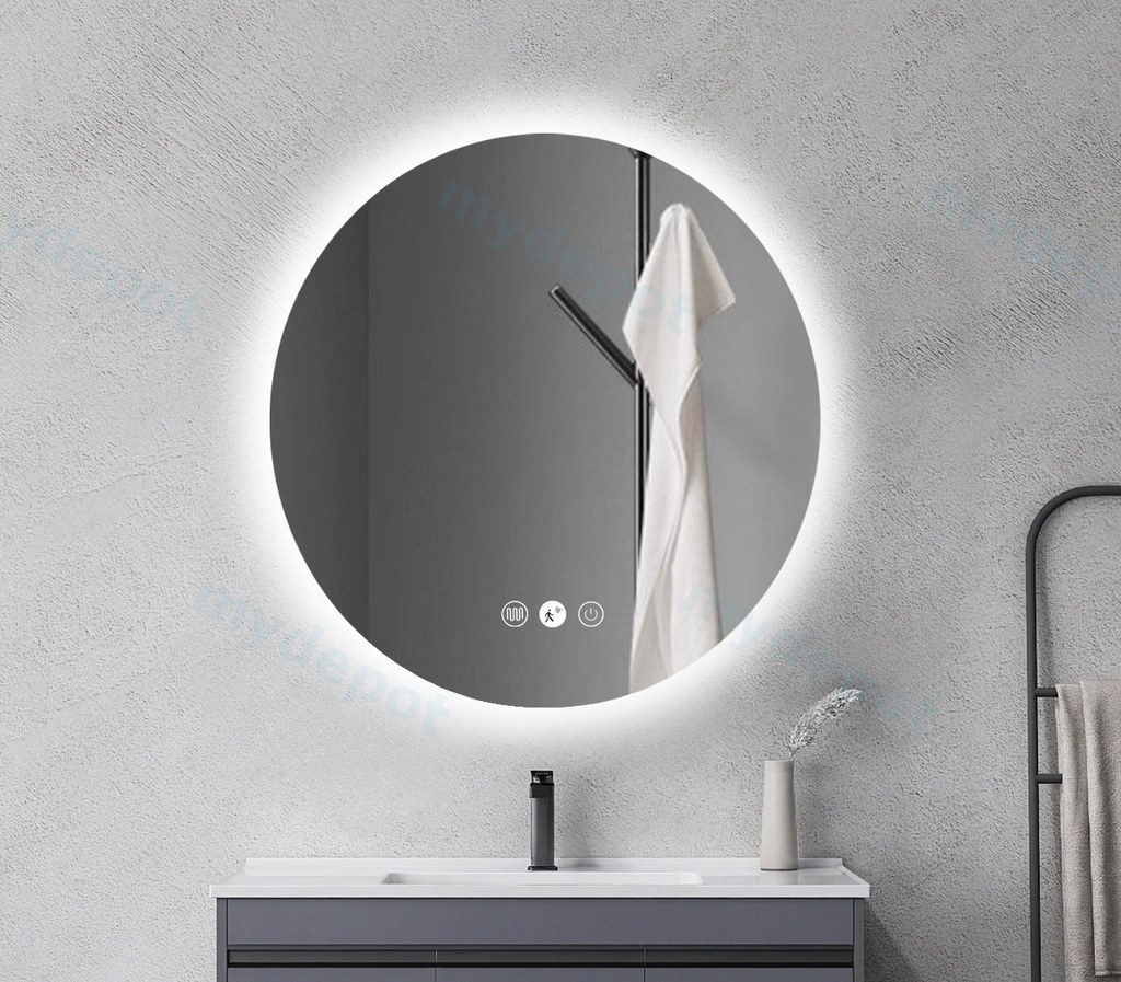 [50245] 600*600*35mm Round Led Mirror