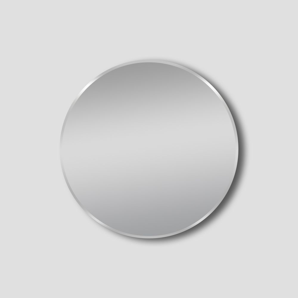 [41415] 600*600*50mm Brushed Nickel Framed Round Mirror