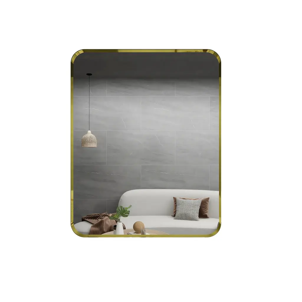 [85040/YS6075BZ] 600x750mm Bronze Framed Rectangle Mirror