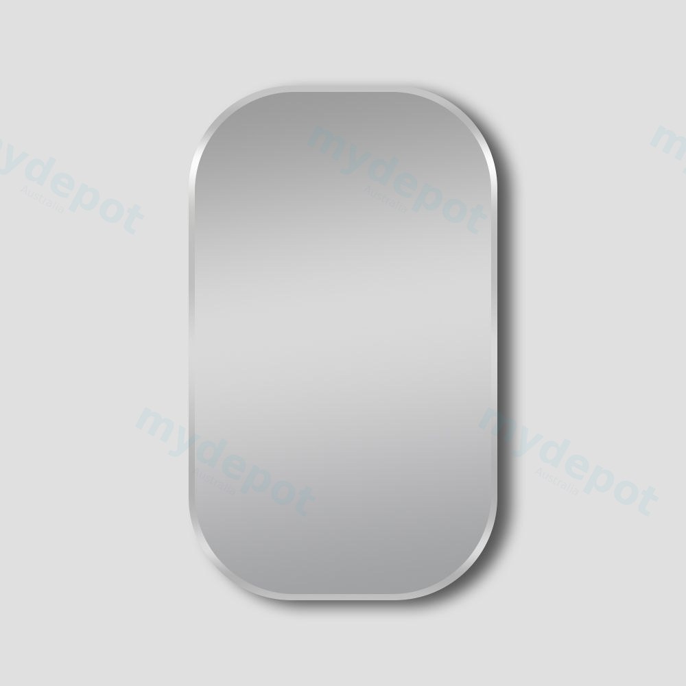 [41419] 600*900*50mm Brushed Nickel Rounded Rectangular Framed Mirror