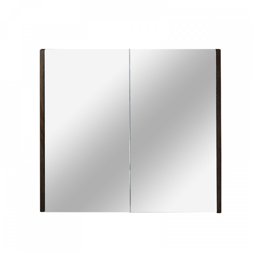 [93078/QSV600DG] 600mm Dark Grey MDF 2 Doors Pencil Edge Shaving Cabinet