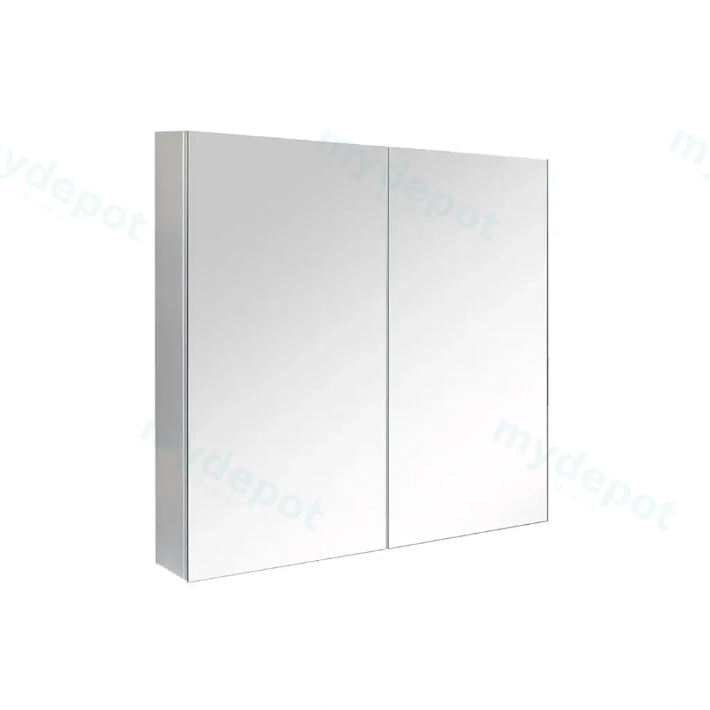 600mm Gloss White MDF 2 Doors Pencil Edge Shaving Cabinet