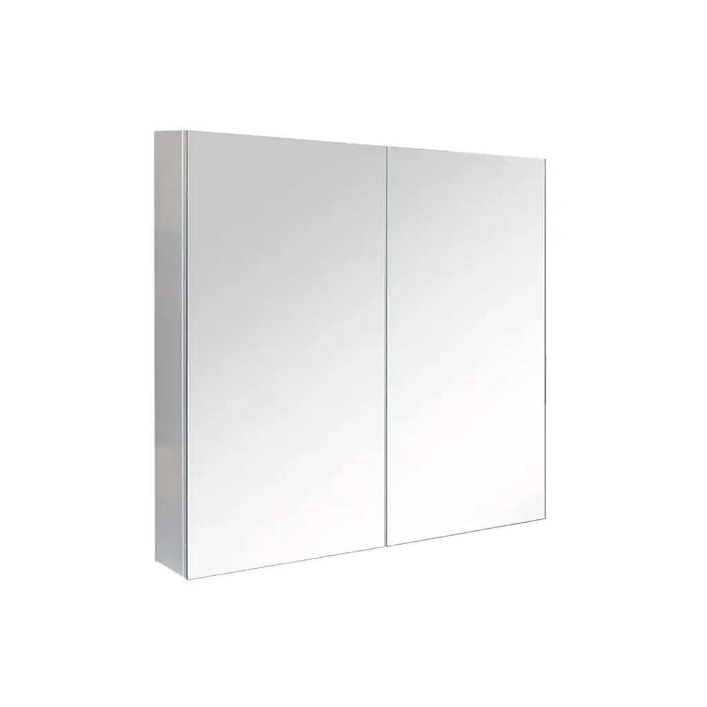 600mm Gloss White MDF 2 Doors Pencil Edge Shaving Cabinet