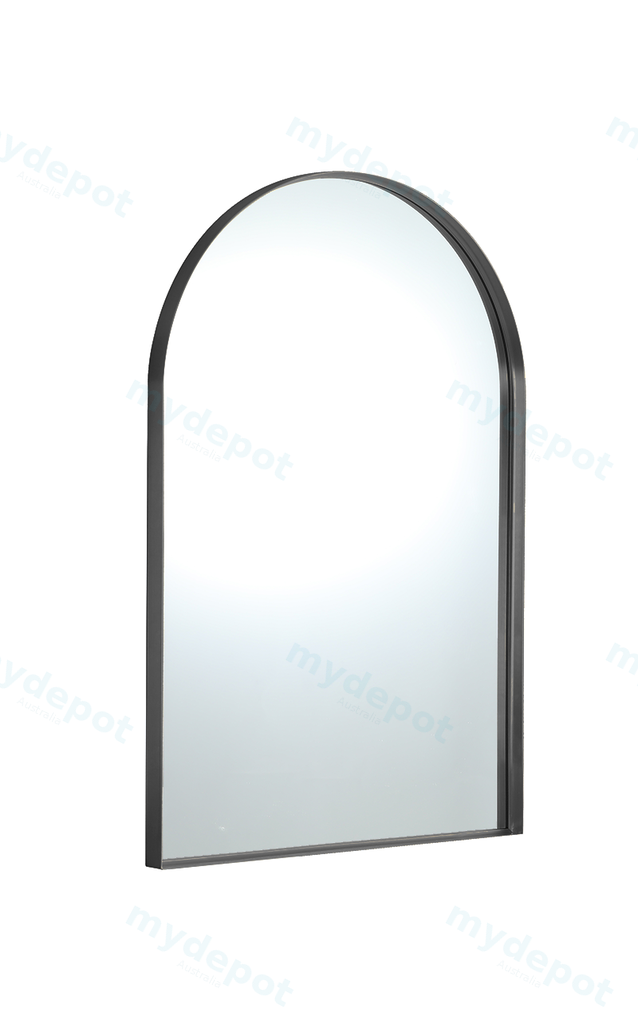 [55923] 600X900X35mm Gun Metal Arco Frame Mirror