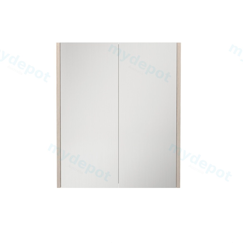 600×720×150mm Coastal Oak Camden Pencil Edge Shaving Cabinet