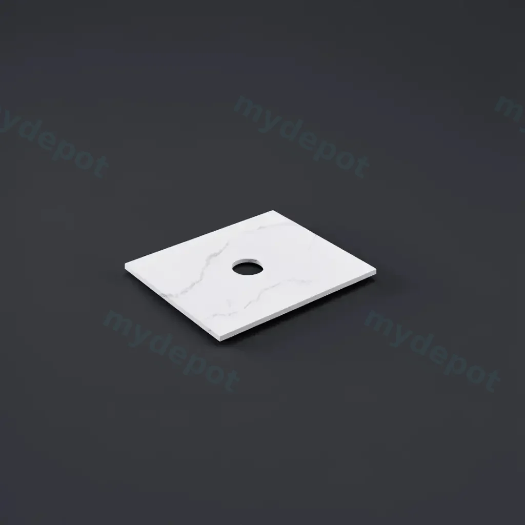 [56049] 605X465X12mm Calacatta Artic White Solid Surface Stone Top