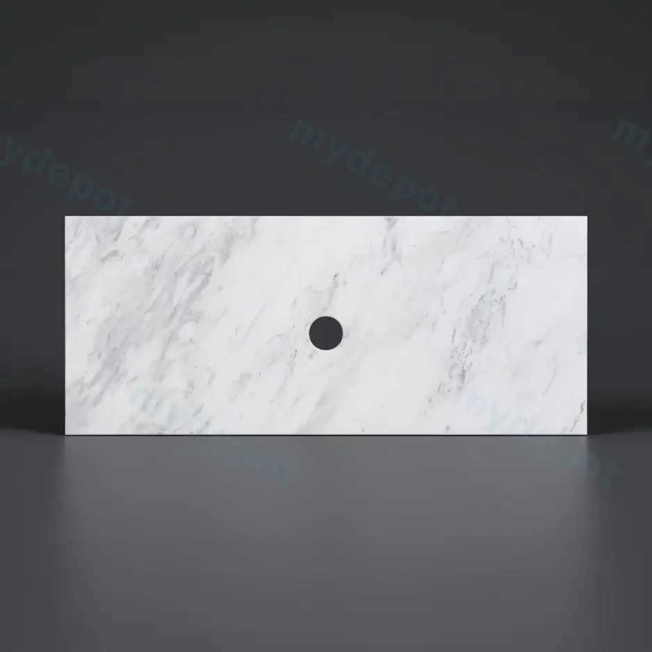 [56339] 605X465X18mm Carrara White Marble Stone Top