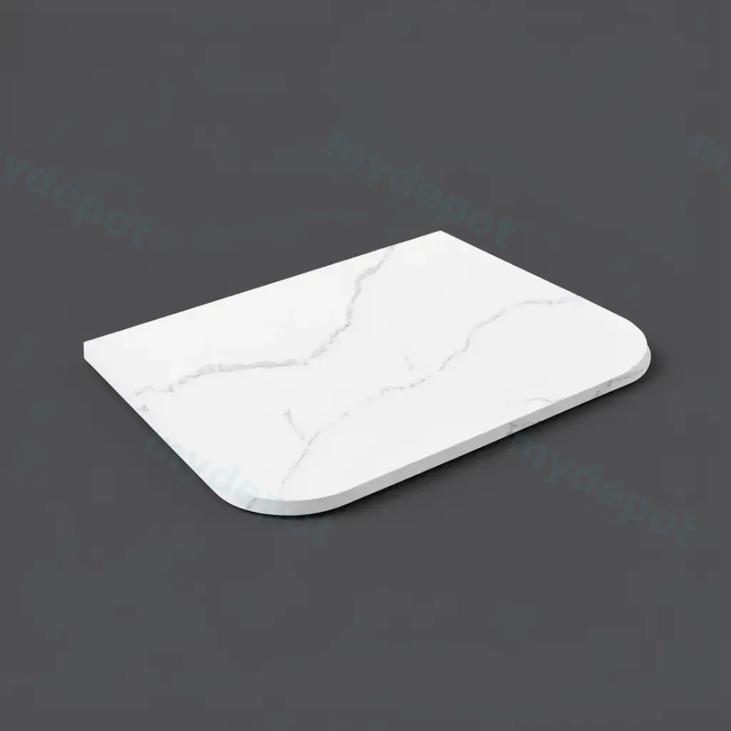 [56056] 605X505X12mm Artic White Solid Surface Stone Top
