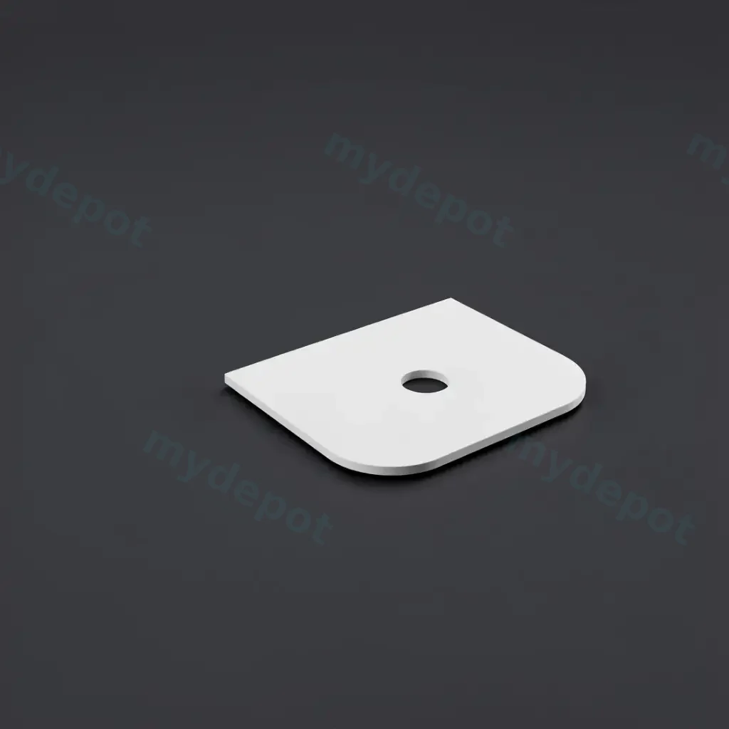 605X505X20mm Blanco White(WG034) Zero Silica Engineer Curve Stone Top