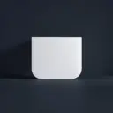 600mm Matte White Stone Top Rounded Corner Benchtop