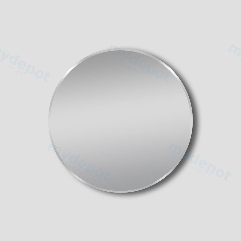 [41416] 700*700*50mm Brushed Nickel Framed Round Mirror