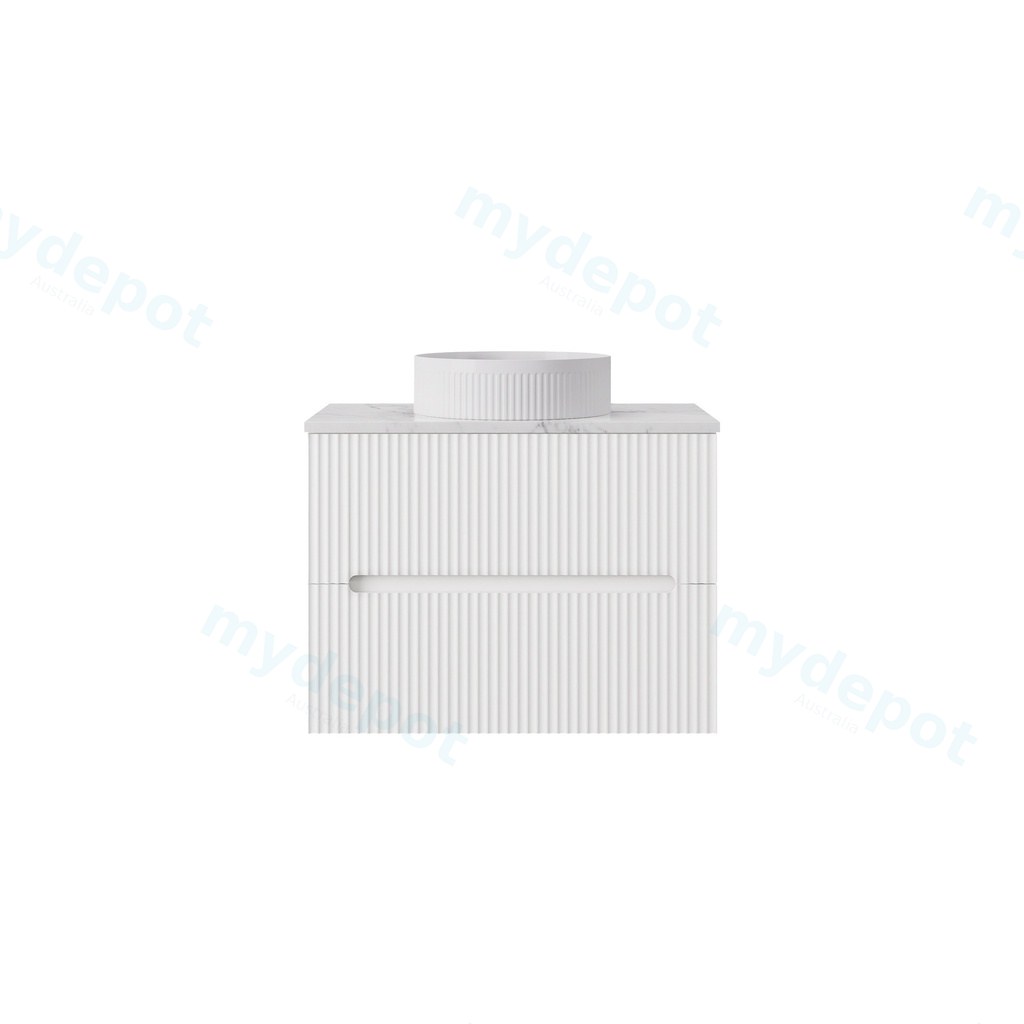 740*455*540mm Matte White Cabarita Morden Wall Hung PVC Cabinet