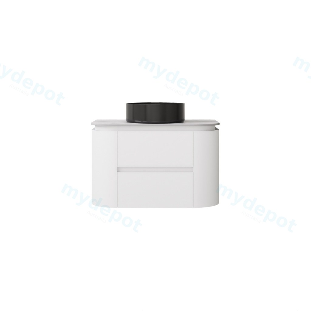 740X455X470mm Matte White Devito Modern Wall Hung Vanity PVC Cabinet