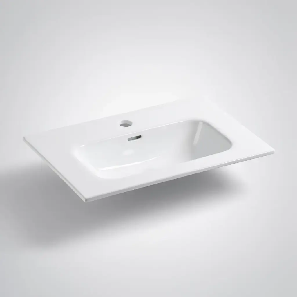 [90147/NT-750] 750*460*165mm Ora Basin Thin Edge Ceramic Top