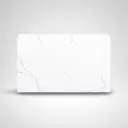 750x465x15mm White Marble Look Sintered Stone Top Benchtop