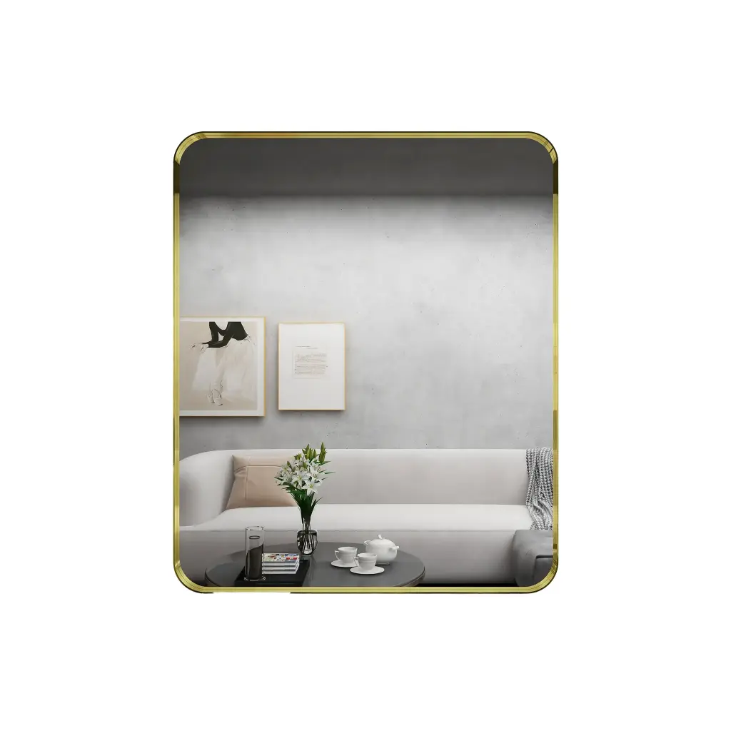 750x900mm Bronze Framed Rectangle Mirror