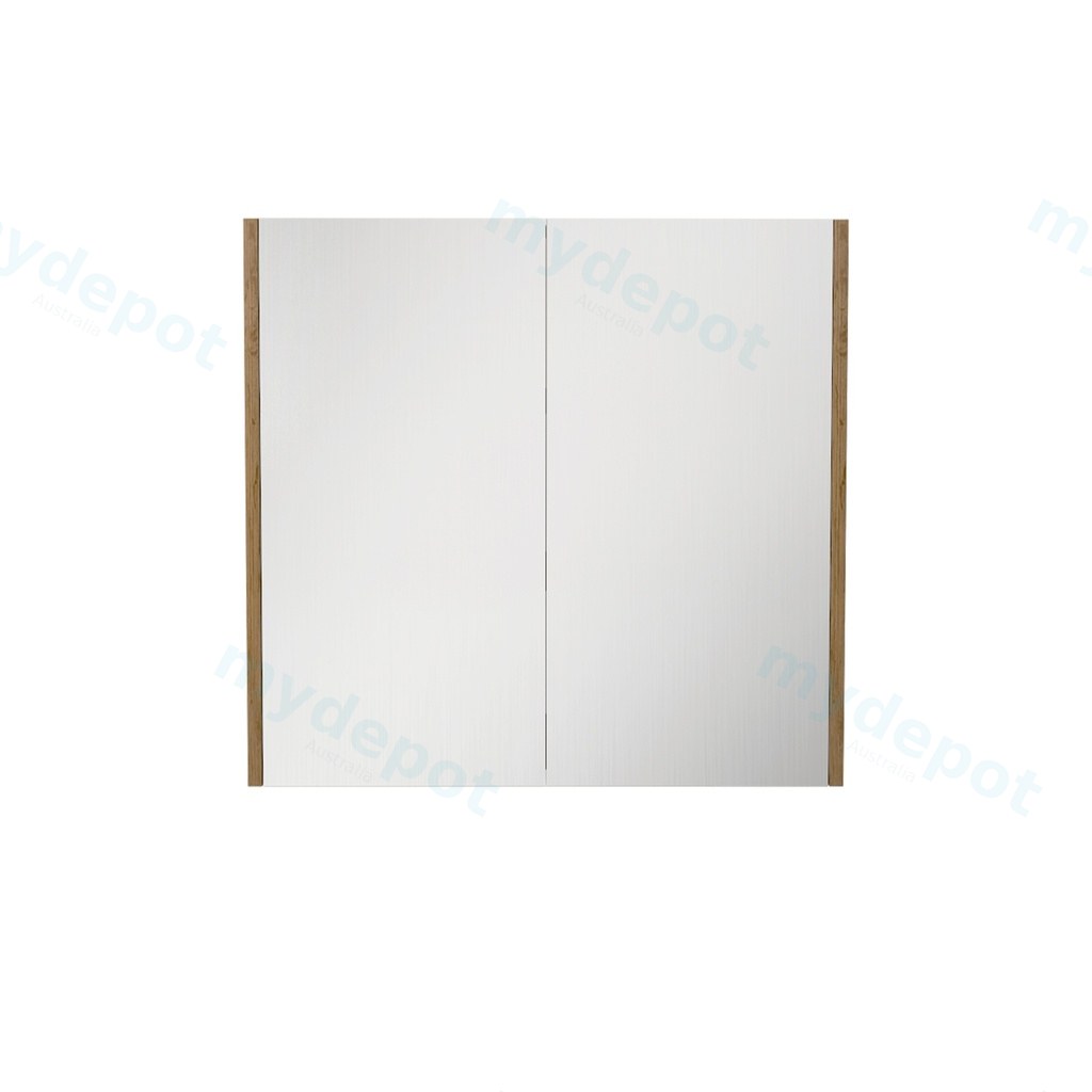 750×720×150mm Prime Oak Camden Pencil Edge Shaving Cabinet