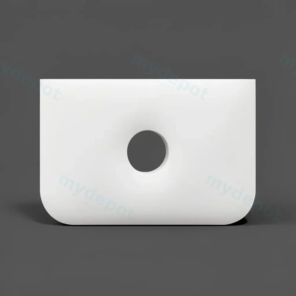 [50703] 754x462x15mm White Zero Silica Quartz Round Corner Stone Top