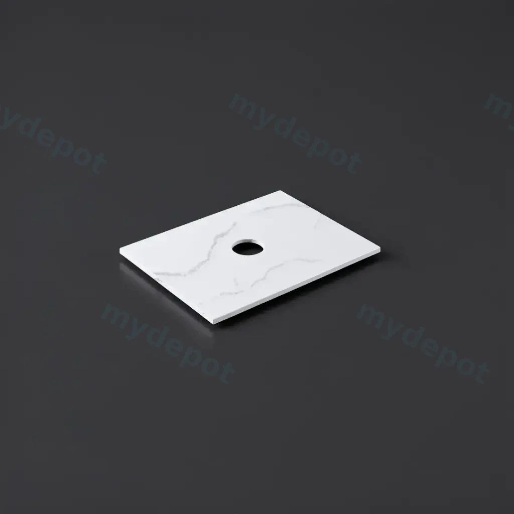 [56050] 755X465X12mm Calacatta Artic White Solid Surface Stone Top