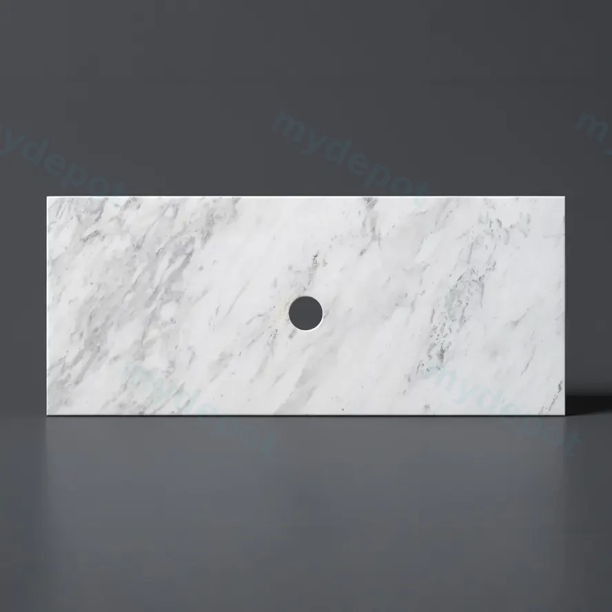 755X465X18mm Carrara White Marble Stone Top