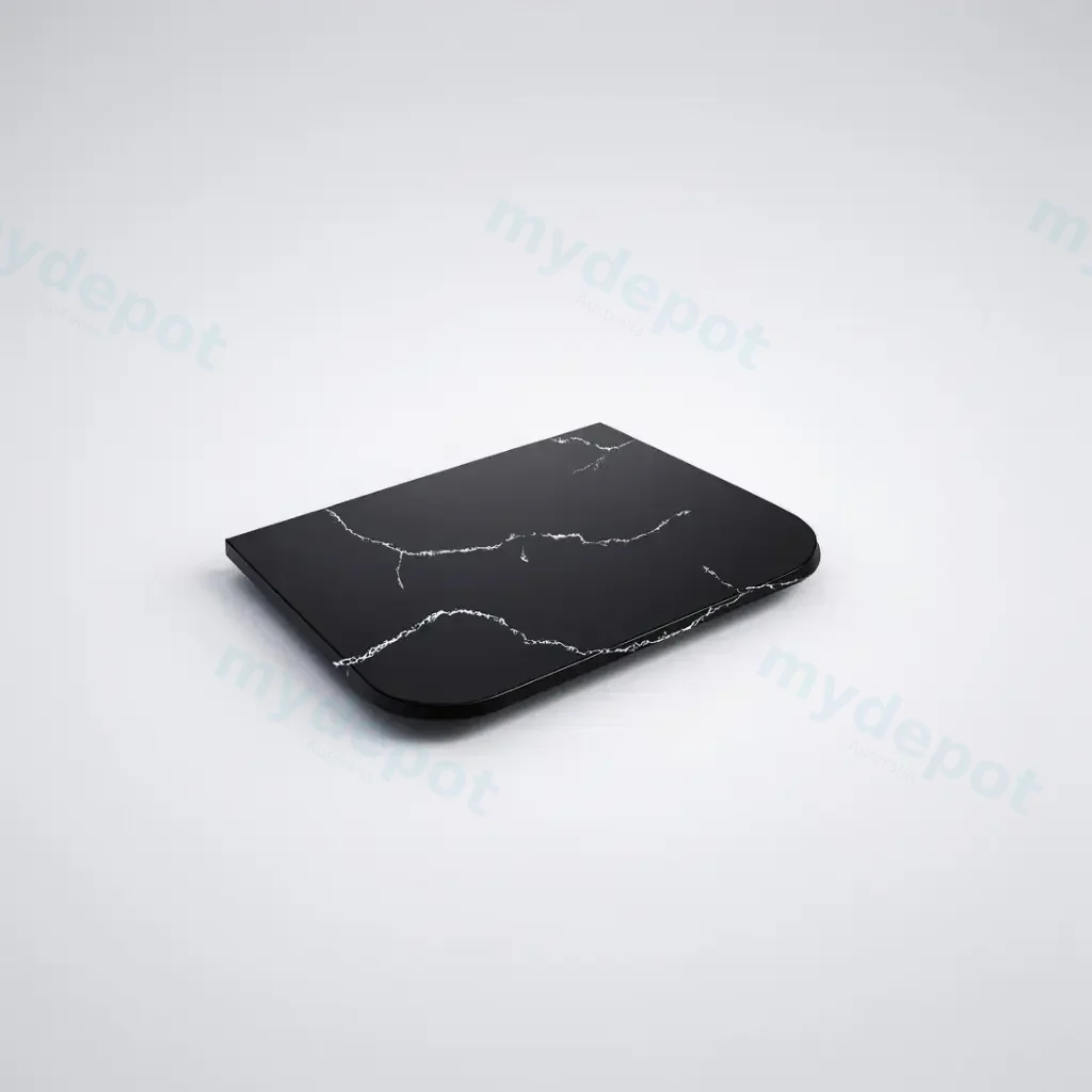 755X505X12mm Calacatta Night Solid Surface Curve Stone Top