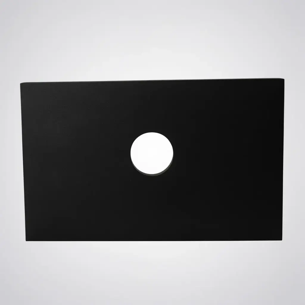 [50700] 755x465x15mm Balck Zero Silica Quartz Square Corner Stone Top